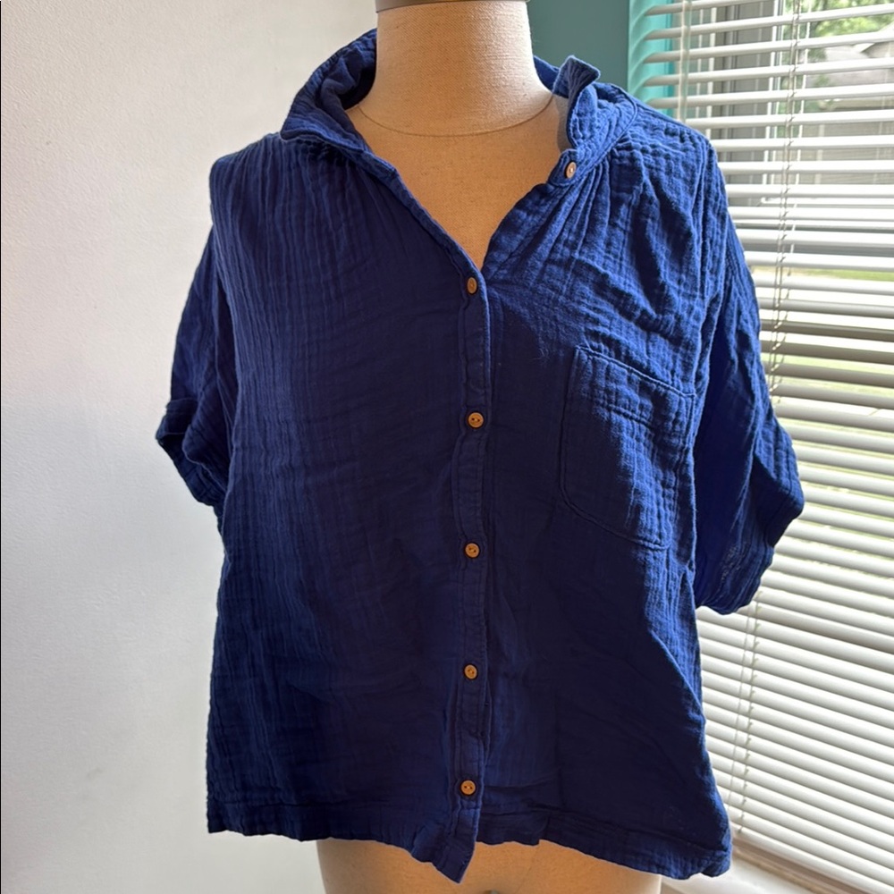 Old Navy Blue Button Down Shirt